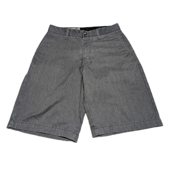 Volcom Men's Shorts Size 28 Gray Flat Front Chino Golf Short Pockets - Picture 1 of 4